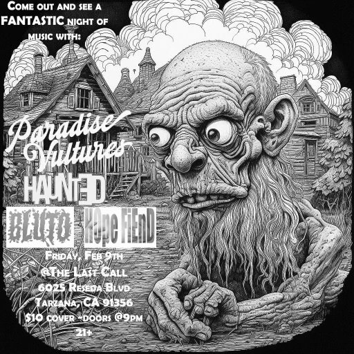 Bluto, Paradise Vultures, Haunted, Hopefiend